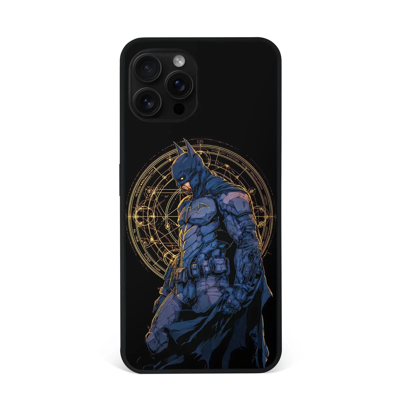 Batman Golden Alchemy Circle Mystical Premium Glass Phone Case