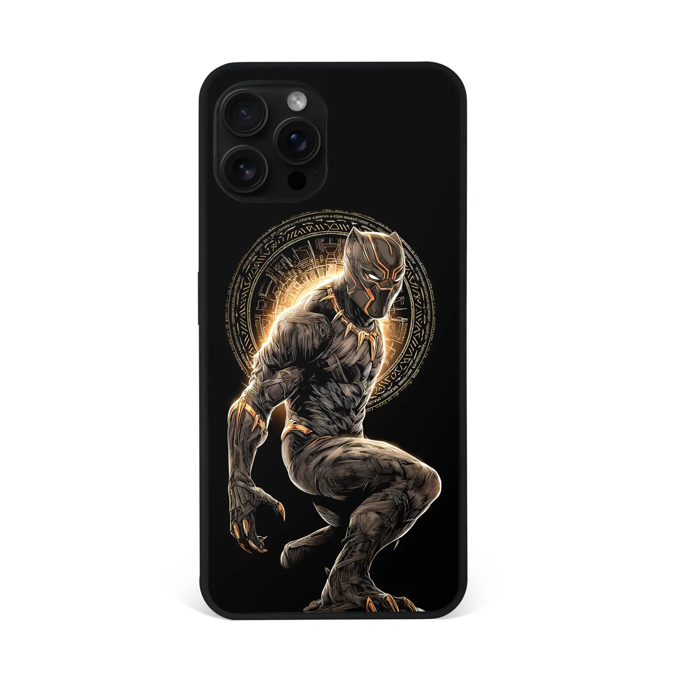 Black Panther Golden Circle Premium Glass Phone Case