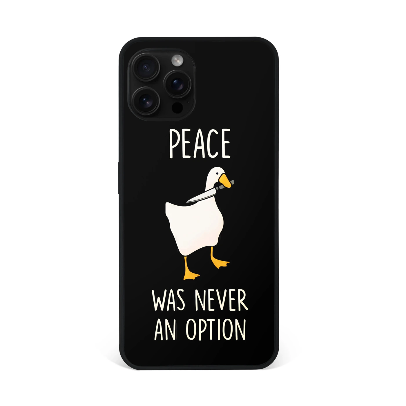 Chaotic Duck Meme Premium Glass Phone Case