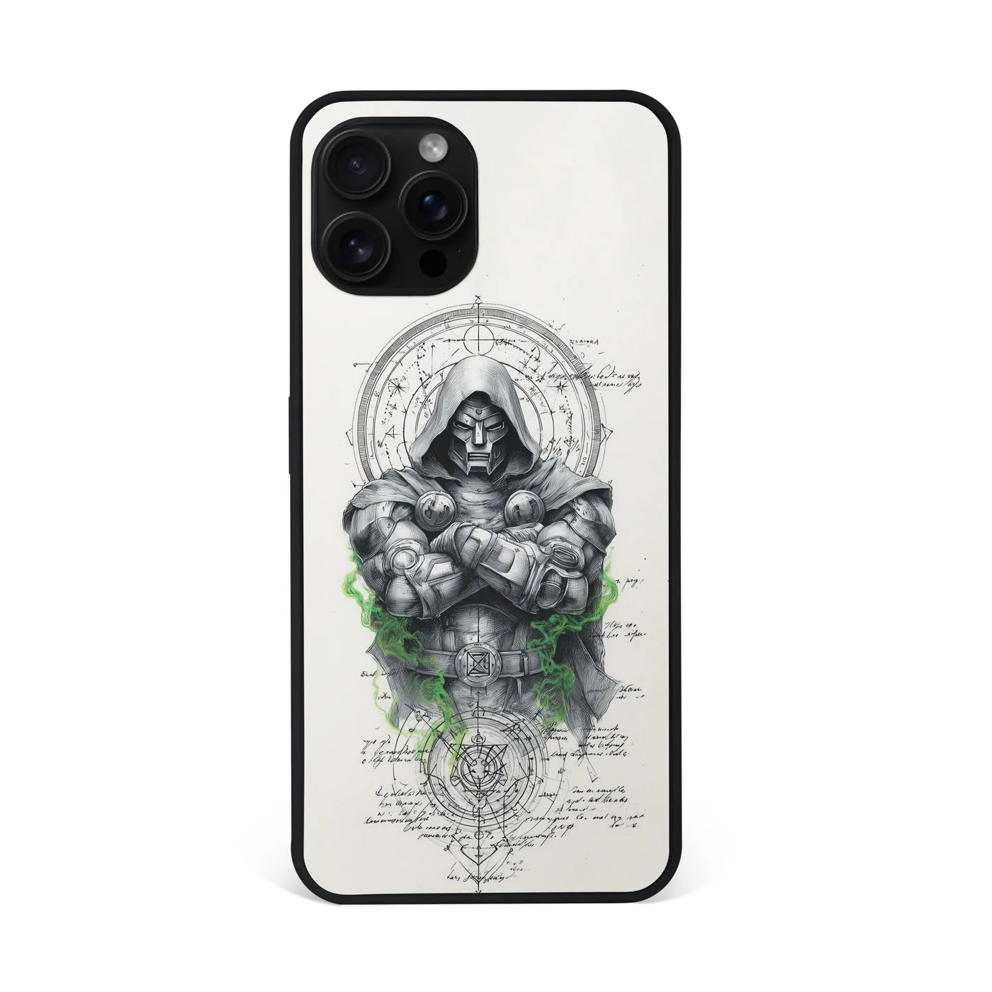 Doctor Doom Sketch Alchemy Premium Glass Phone Case