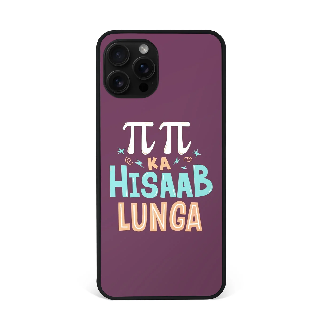 Pi Pi Ka Hisaab Lunga Premium Glass Phone Case