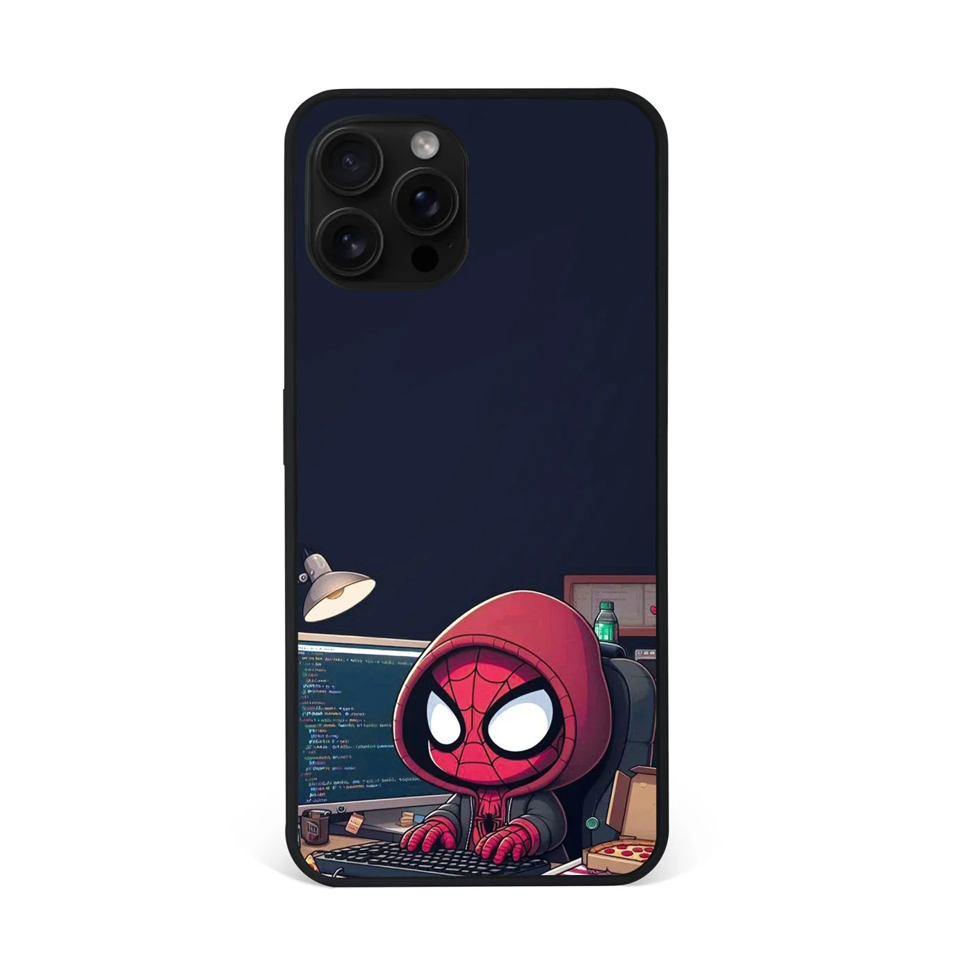 Spiderman Coder Developer Premium Glass Phone Case