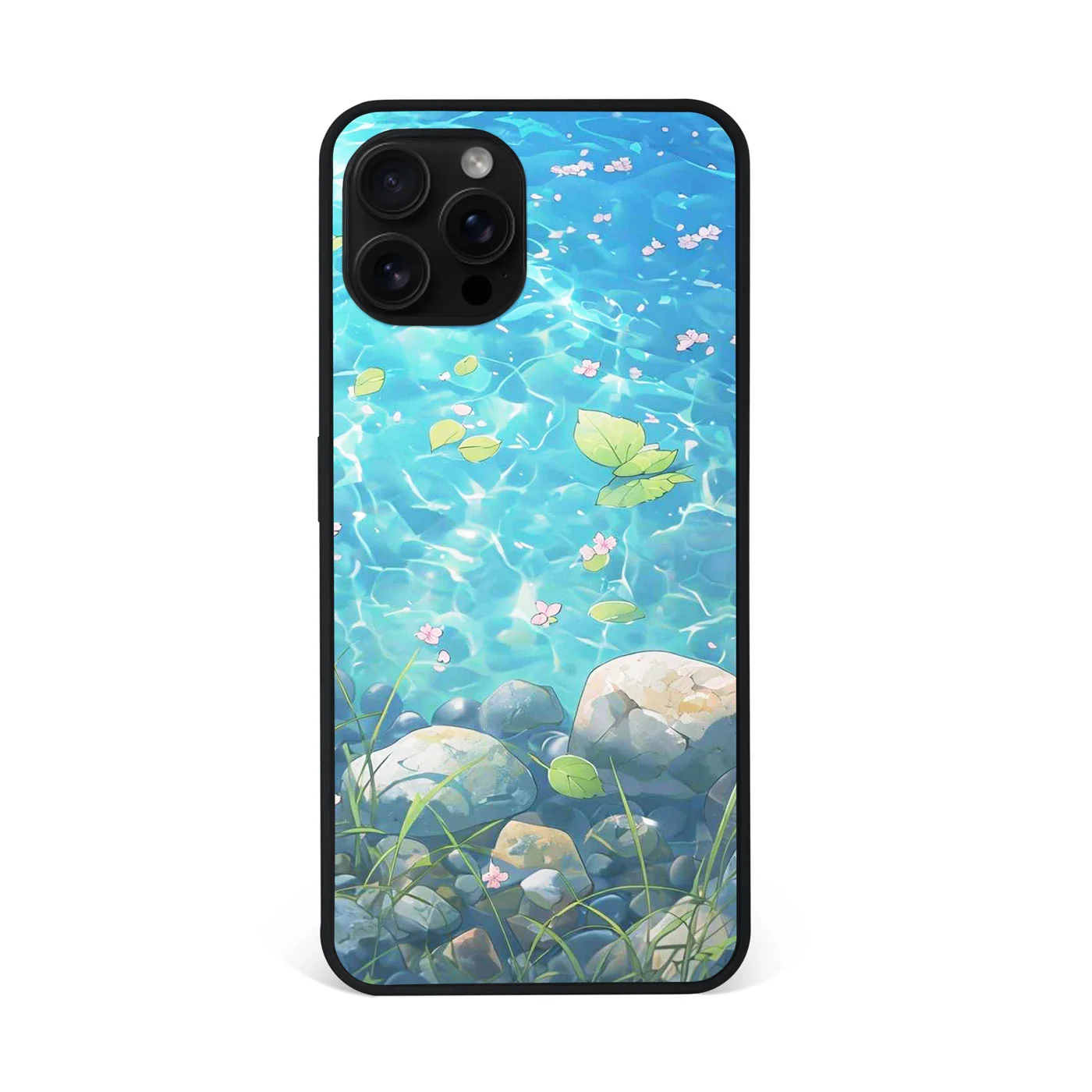 Tranquil Pond Lily Premium Glass Phone Case