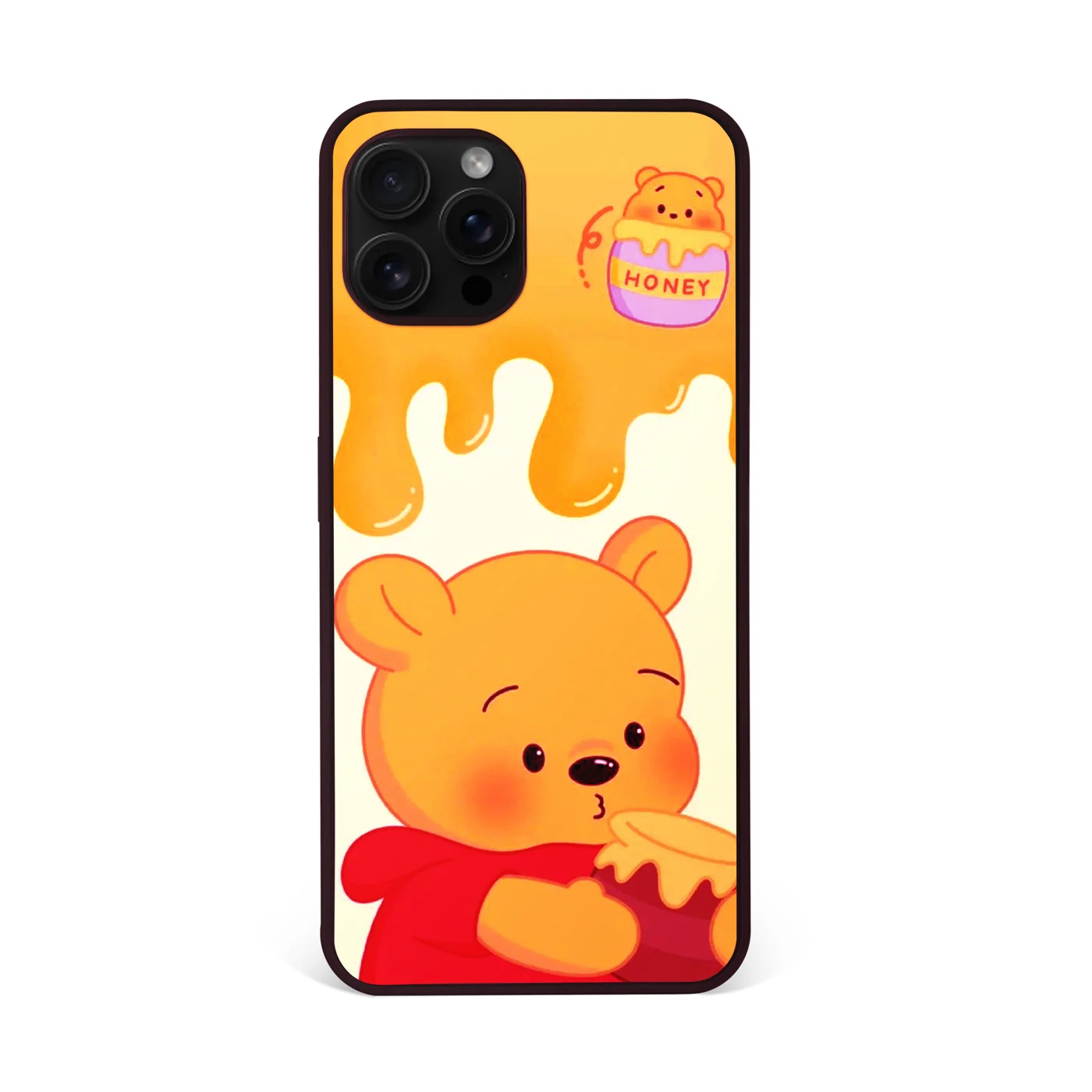 Winnie the Pooh Honey Drip Premium Glass Phone Case
