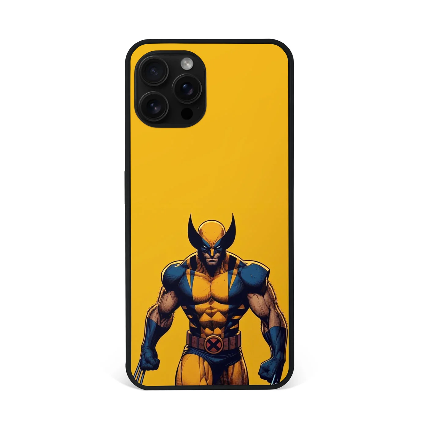 Wolverine Classic Yellow Costume Premium Glass Phone Case