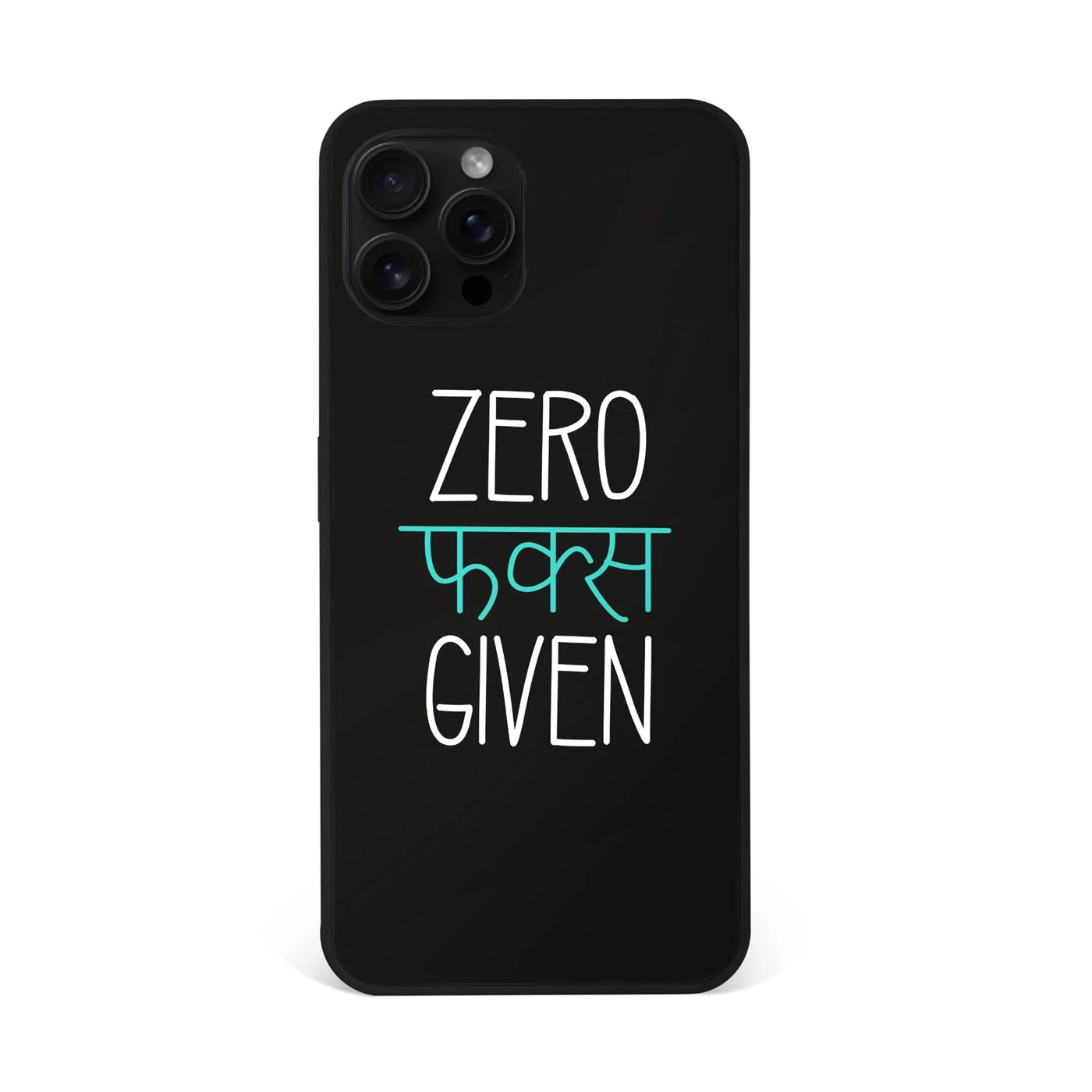 Zero Faks Given Premium Glass Phone Case